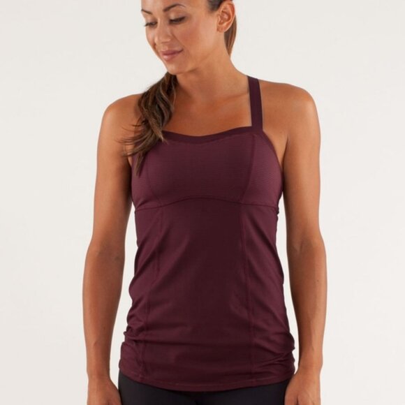 Lululemon Athletica Red Sleeveless Tank Top Backless Cut Out - Picture 2 of 14